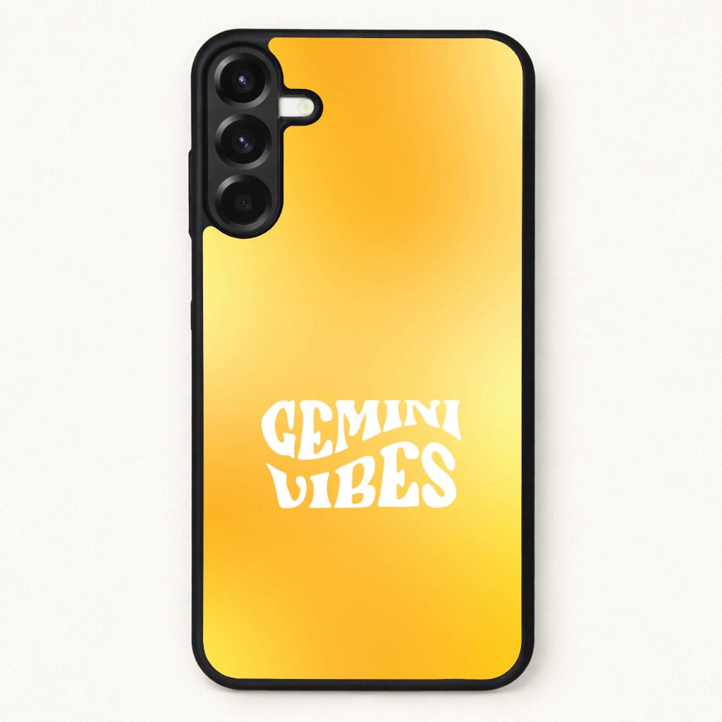 Gemini Vibes Gradient Zodiac Phone Case for Galaxy A57