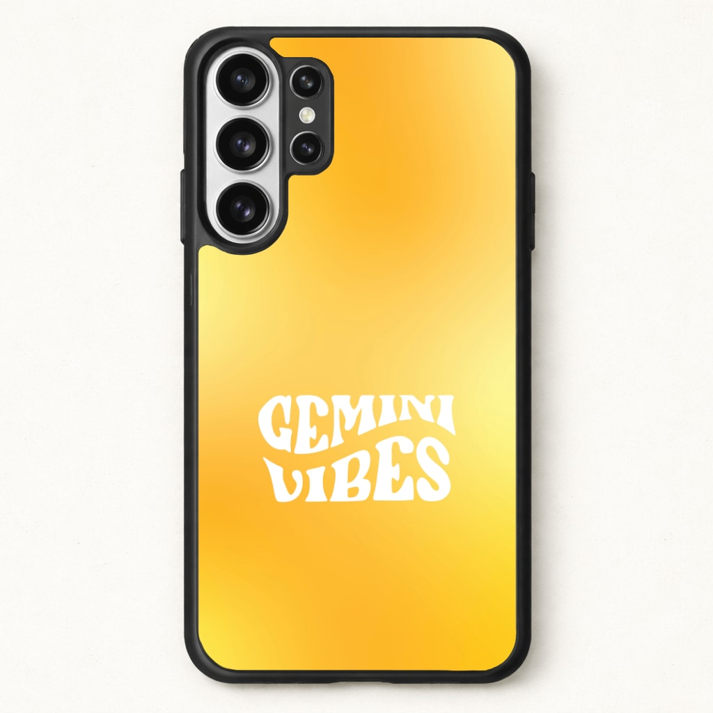 Gemini Vibes Gradient Zodiac Phone Case for Galaxy S26 Ultra