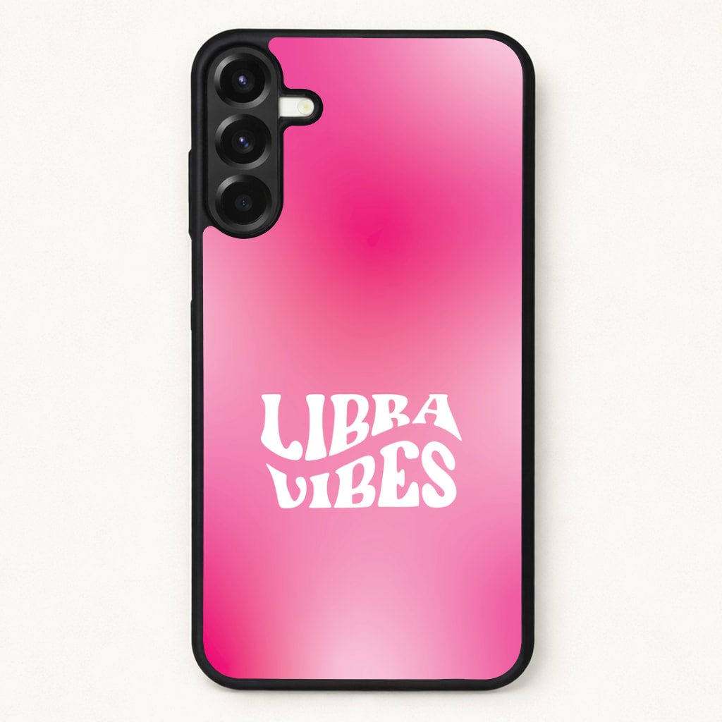 Libra Vibes Gradient Zodiac Phone Case for Galaxy A57