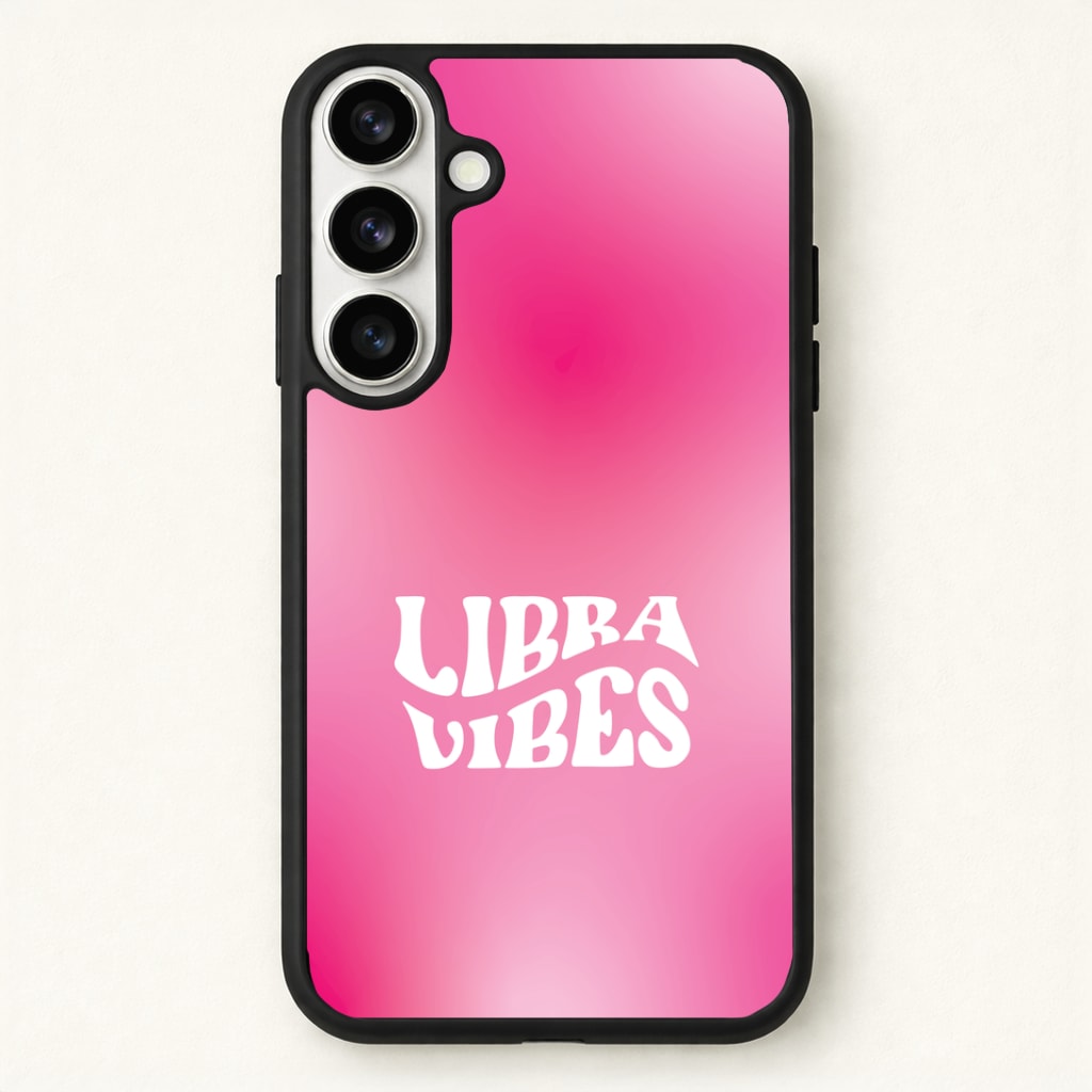 Libra Vibes Gradient Zodiac Phone Case for Galaxy S26 Plus