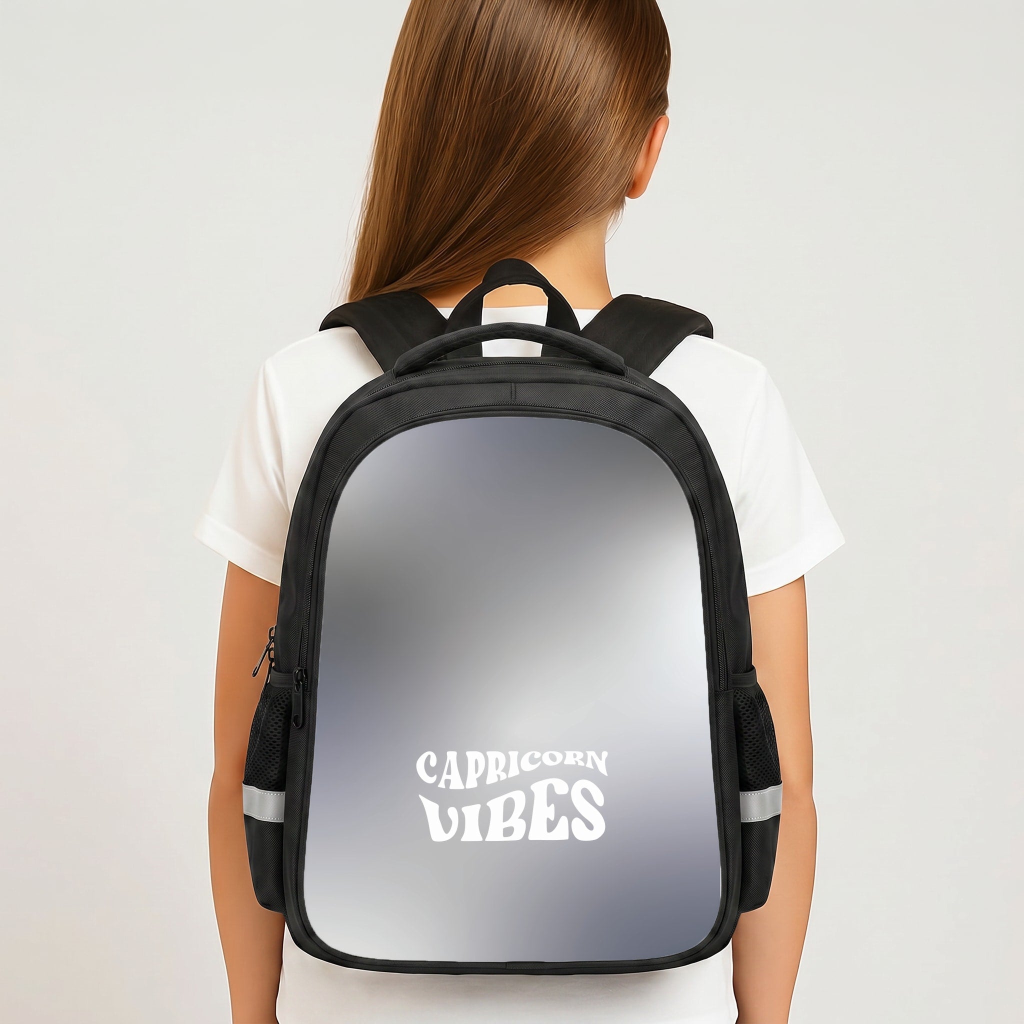 Capricorn Vibes Gradient Zodiac Backpack