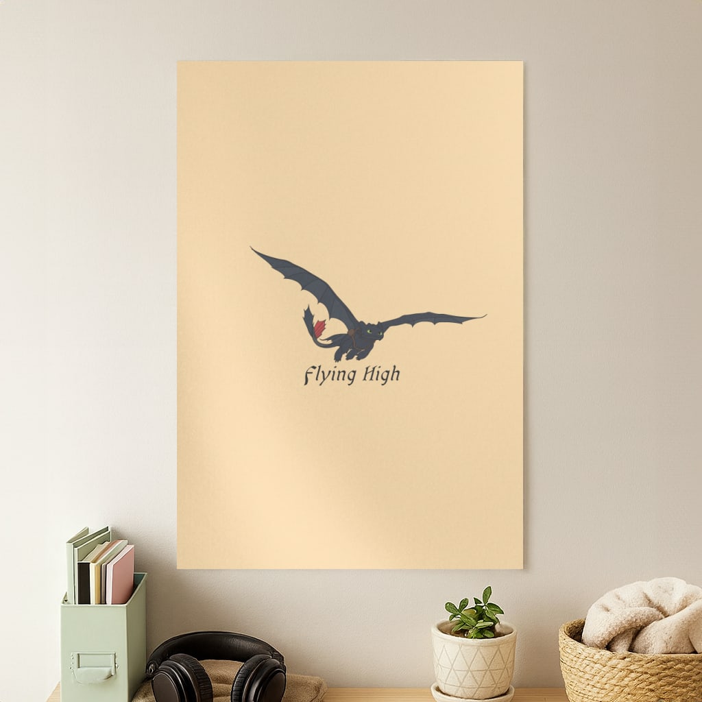 Dragon Flying High Poster
