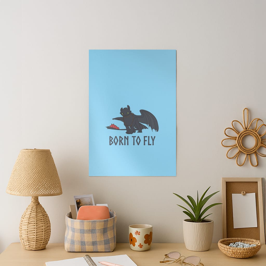 Dragon Born To Fly Art Print