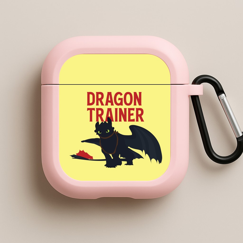 Dragon Trainer Pink AirPods Case