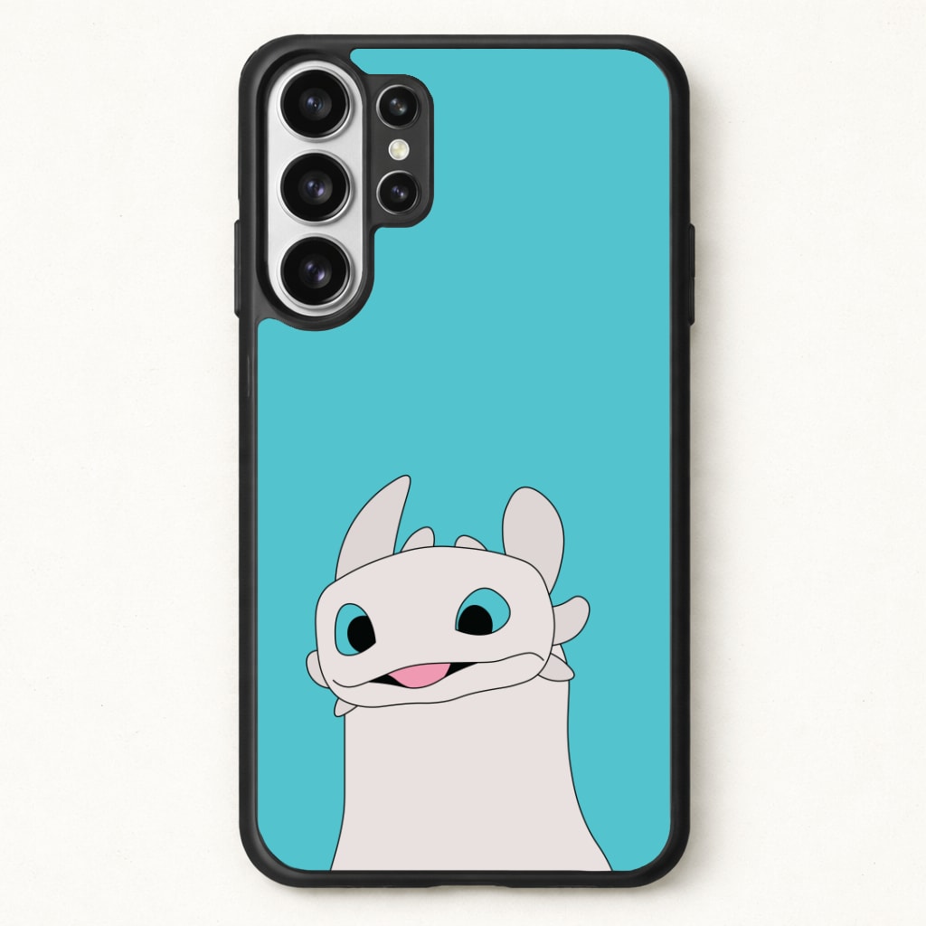 White Fury Dragon Phone Case for Galaxy S26 Ultra