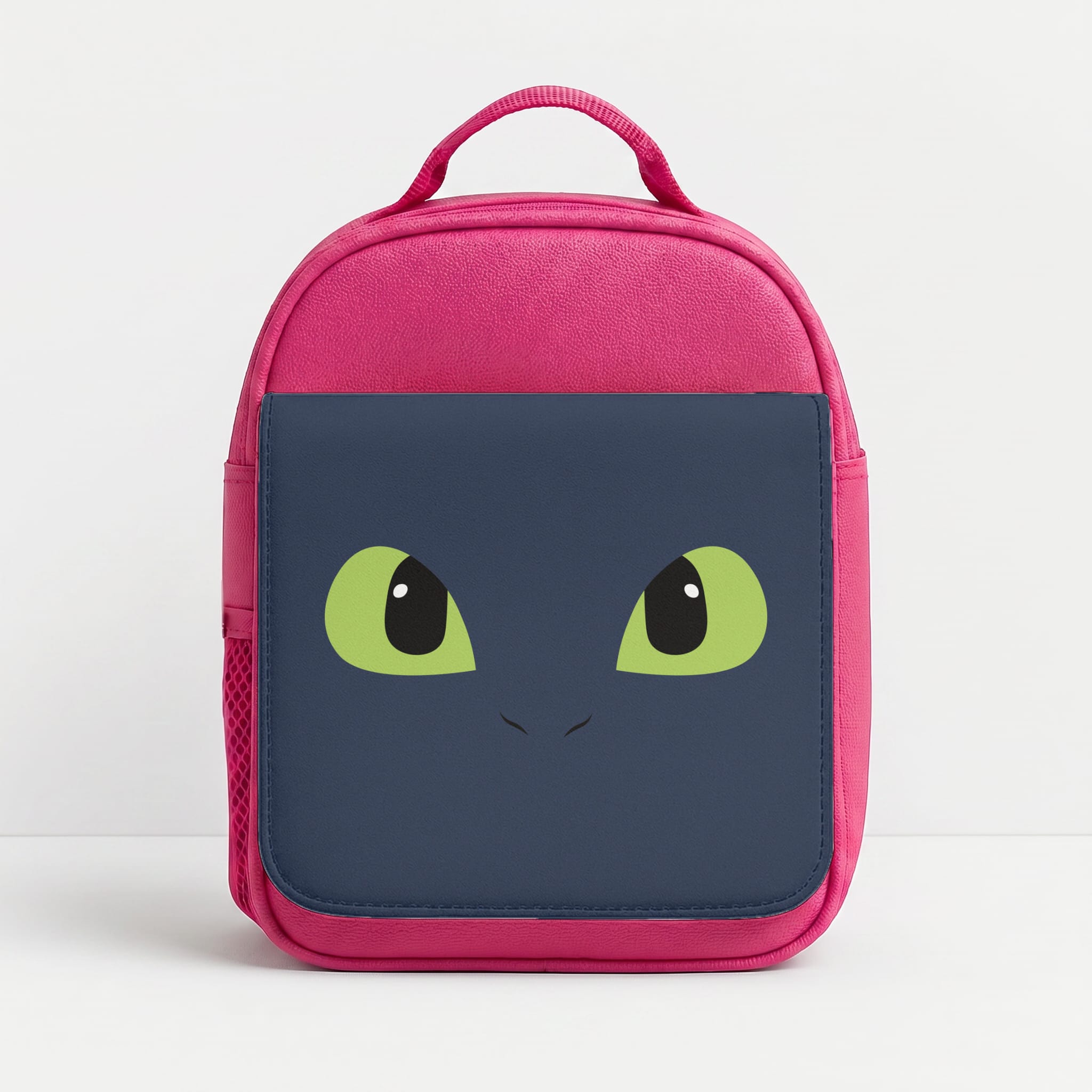 Black Fury Dragon Face Lunchbox - Pink