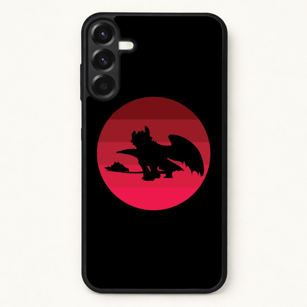 Red Sunset Dragon Phone Case for Galaxy A37