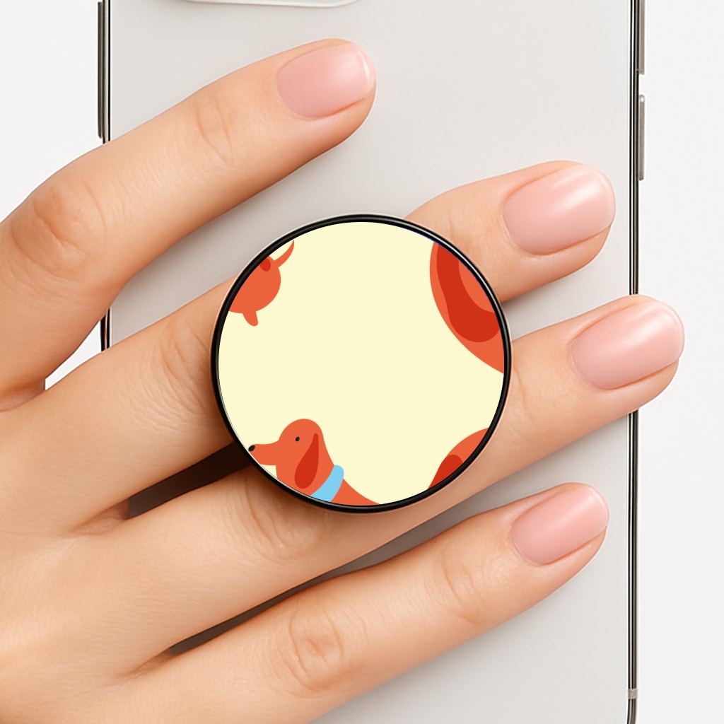 Sausage dog wrapped round - Dachshunds Phone Grip