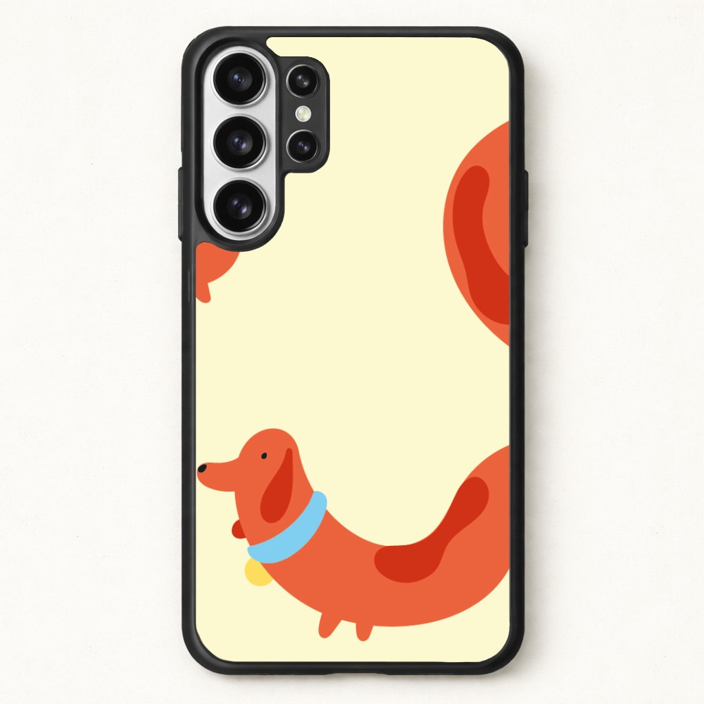 Sausage dog wrapped round - Dachshunds Phone Case for Galaxy S26 Ultra