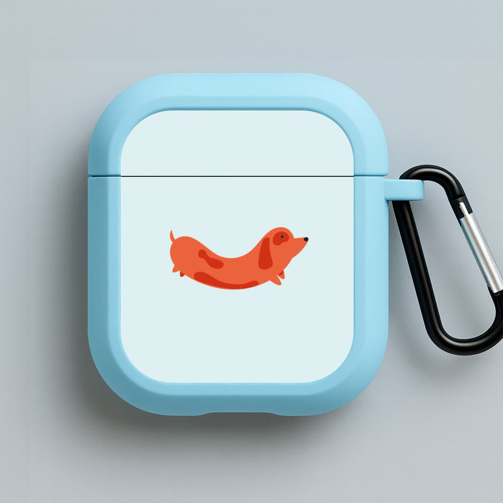 Little sausage - Dachshunds Blue AirPods Case