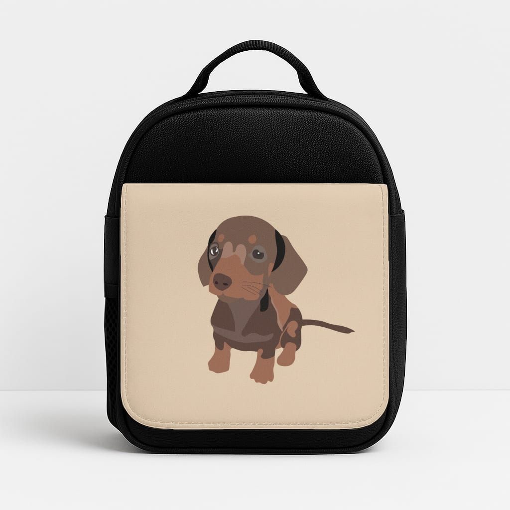 Brown - Dachshunds Insulated Lunchbox