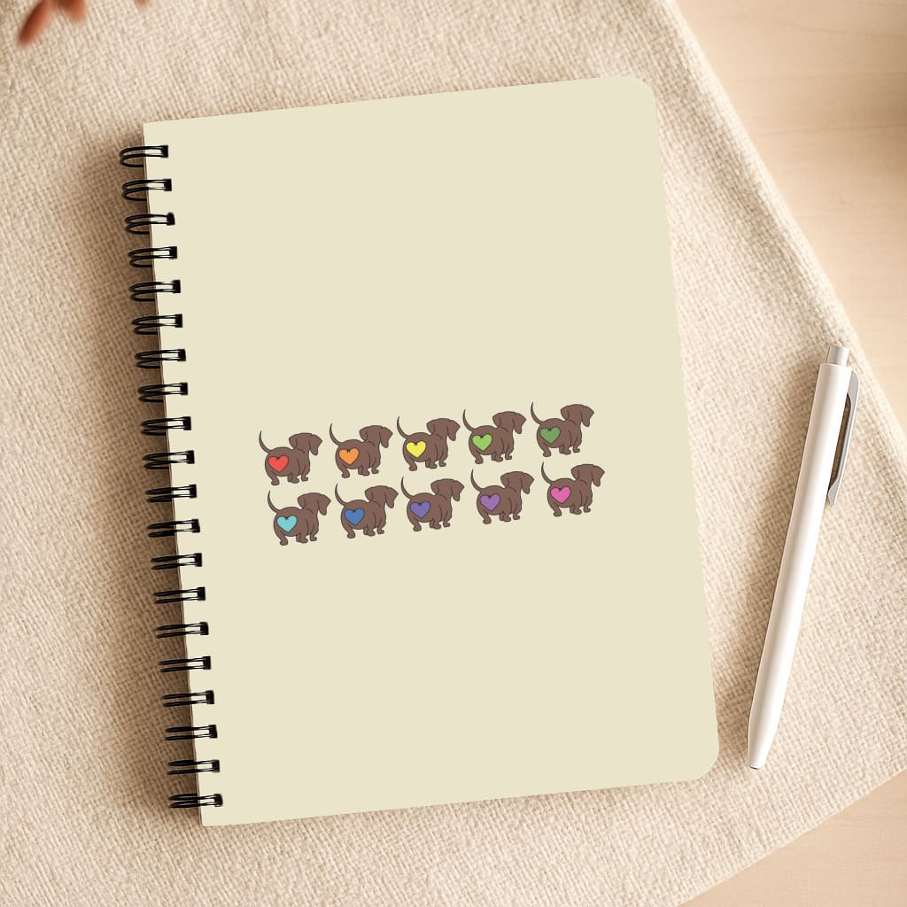 Love hearts - Dachshunds Notepad