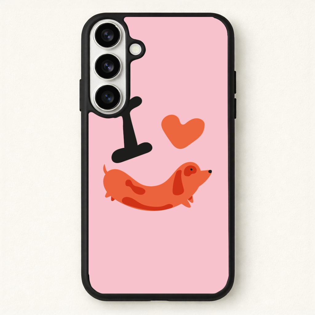 I love Dachshunds Phone Case for Galaxy S26