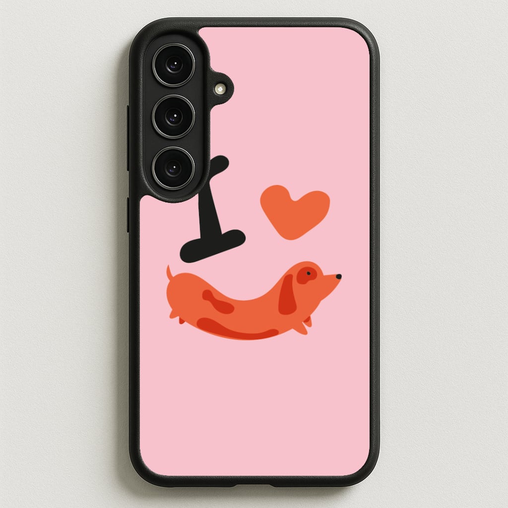 I love Dachshunds Phone Case for Galaxy S25FE