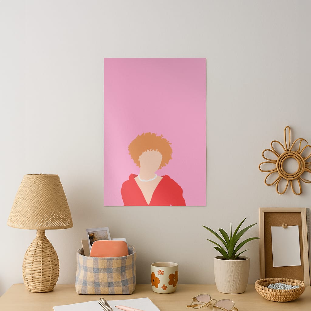 Red Hoodie - Ice Spice Art Print