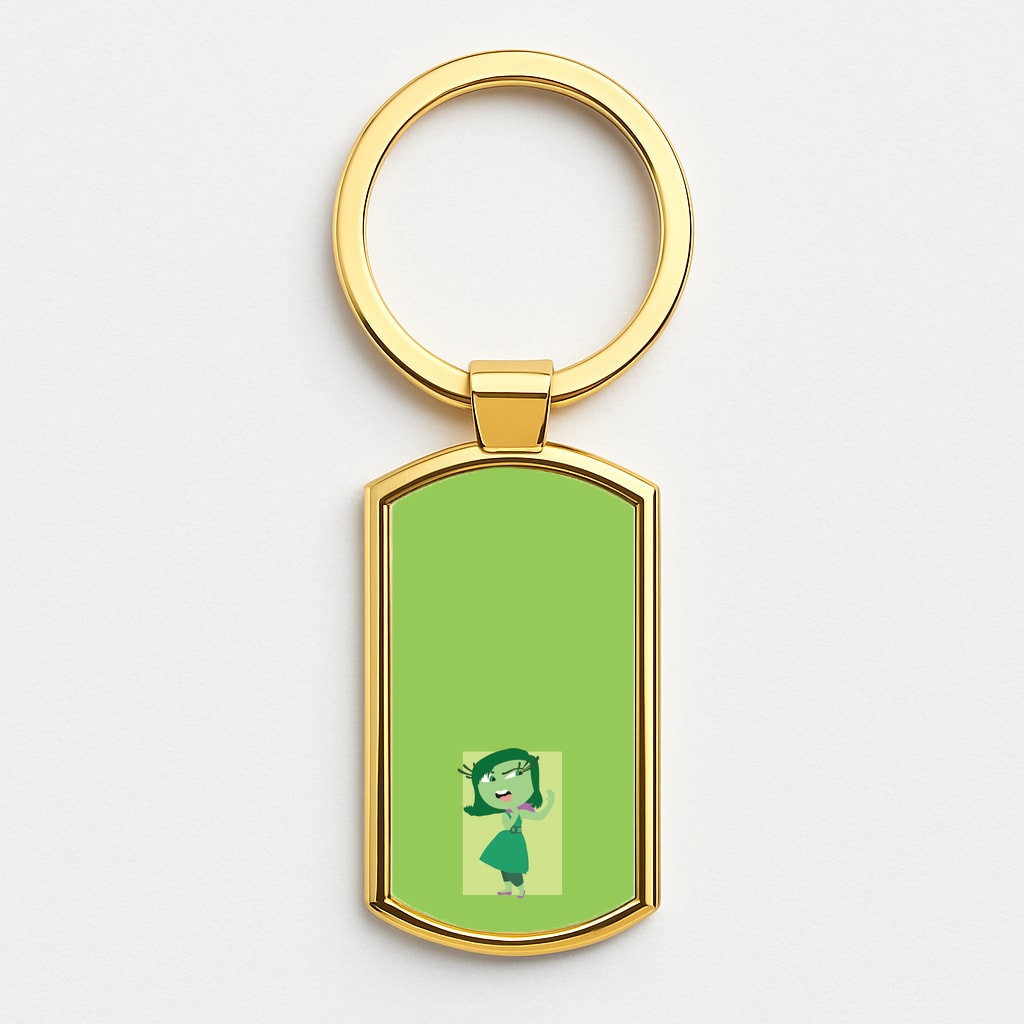 Disgust - Inside Out Gold Keyring