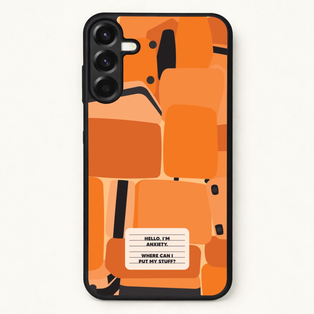 Hello I'm Anxiety - Inside Out Phone Case for Galaxy A37