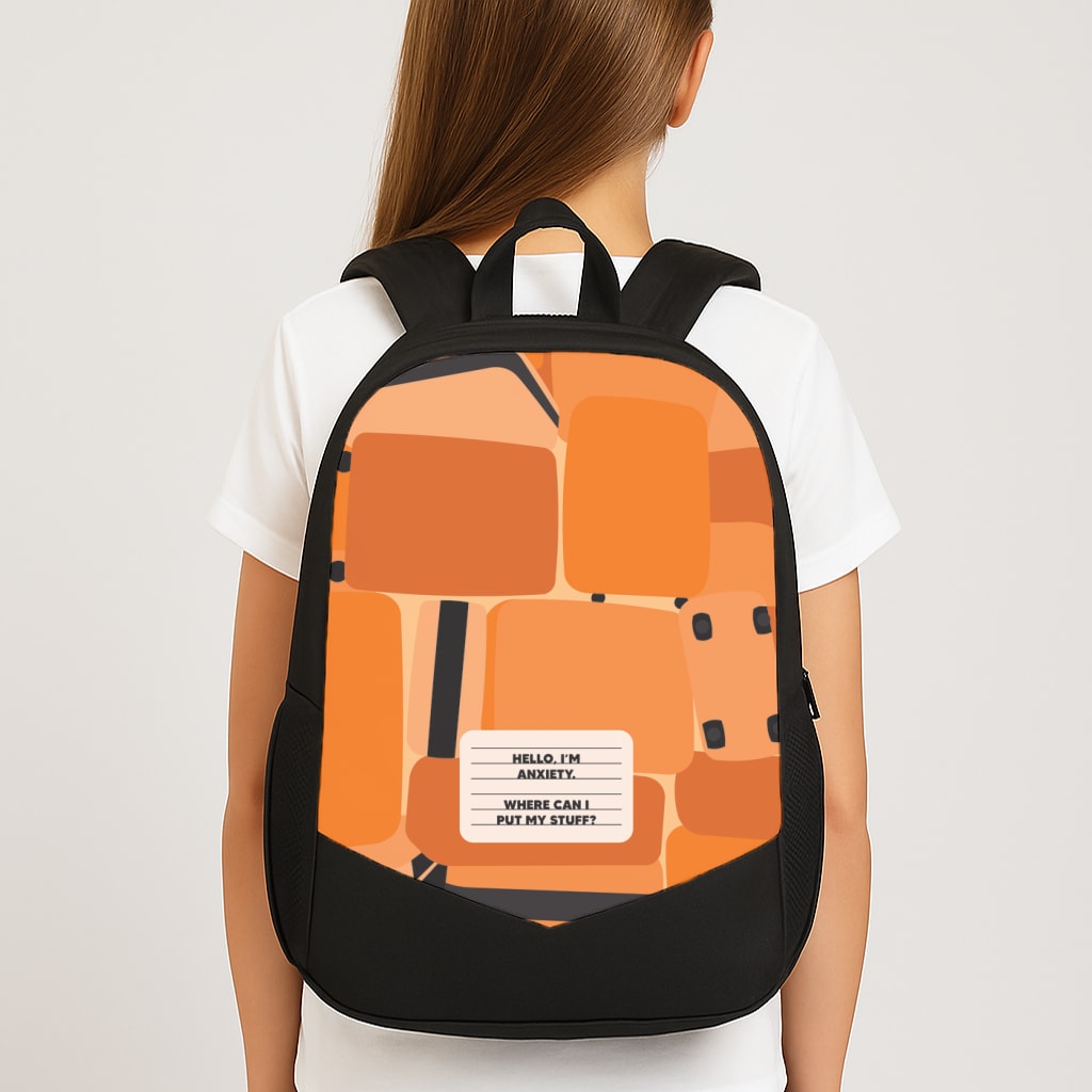 Hello I'm Anxiety - Inside Out Backpack