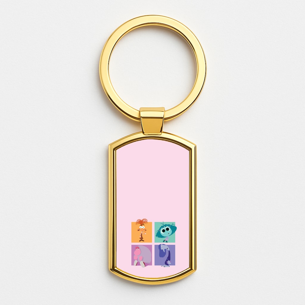 Cast - Inside Out Gold Keyring