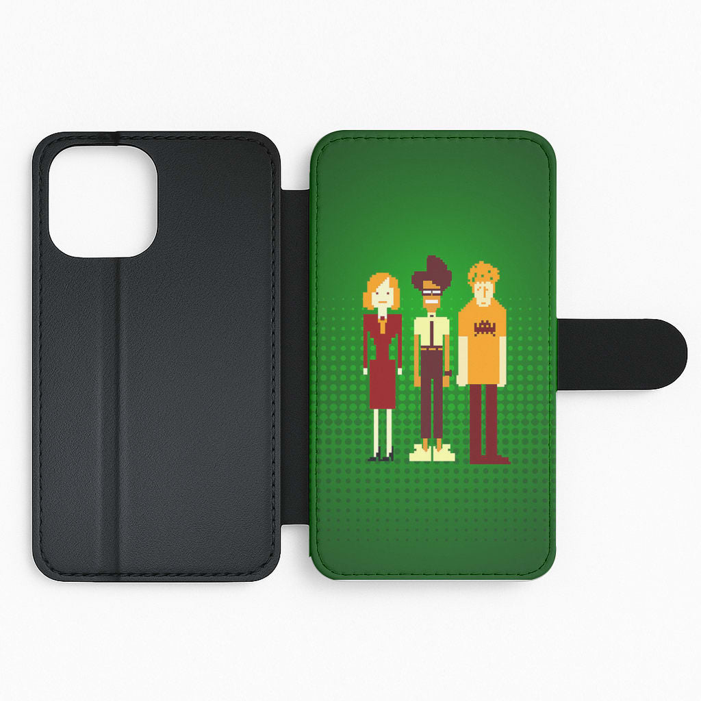 Green The IT Crowd Pixel Flip Phone Case
