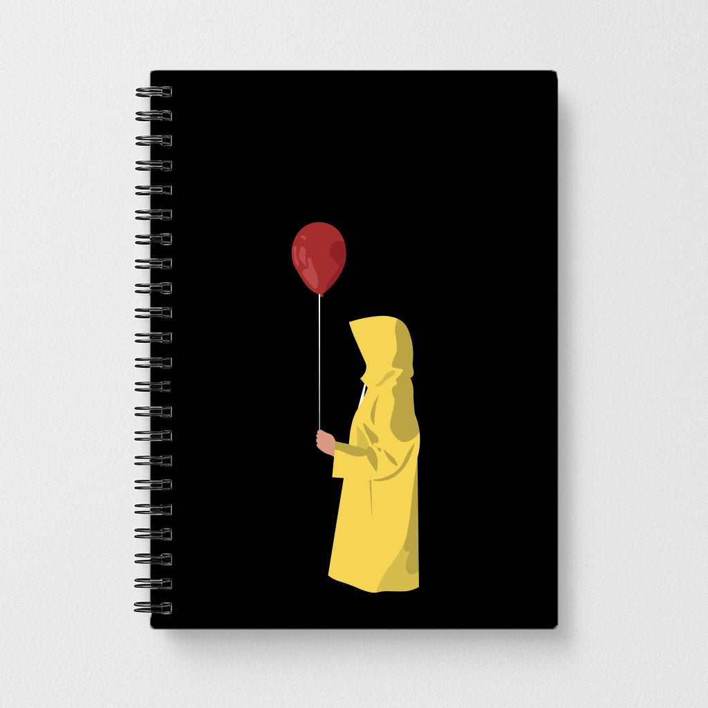 Holding Balloon - Clown Notebook