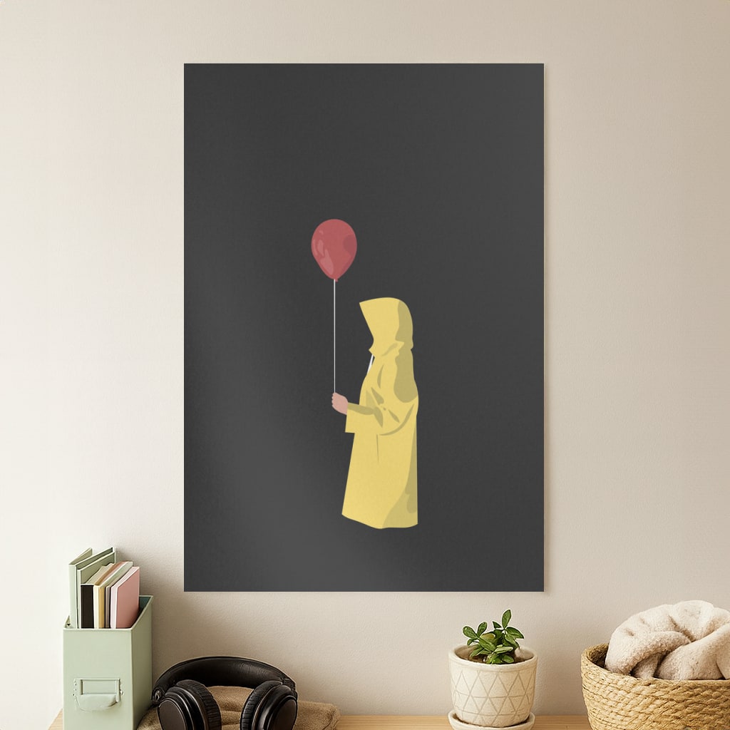 Holding Balloon - Clown Poster