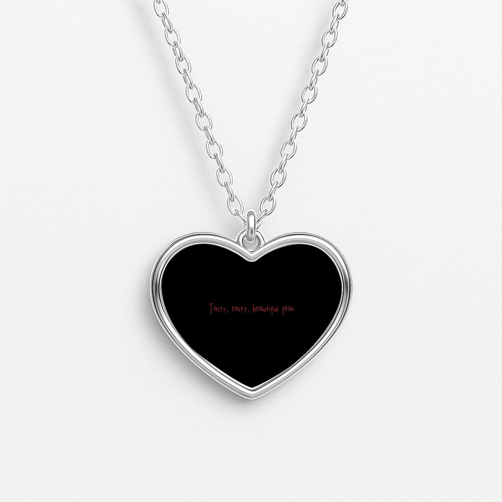 Tasty, Tasty , beautiful fear - Clown Heart Necklace