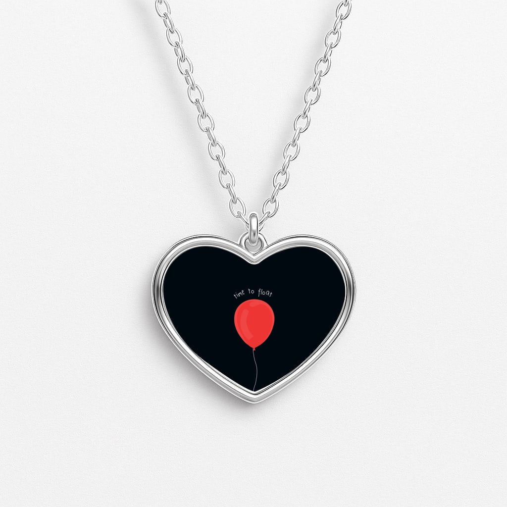 Time To Float - Clown Heart Necklace