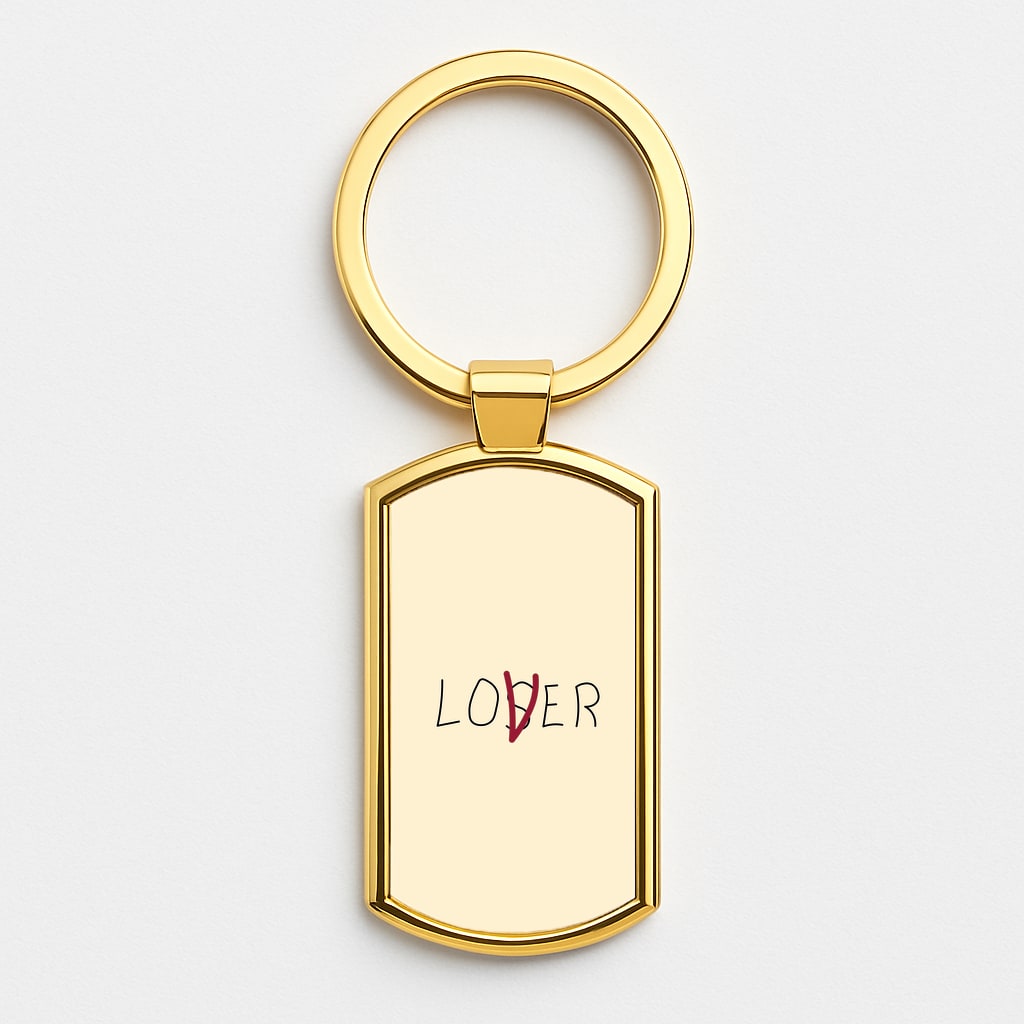 Loser - Clown Gold Keyring