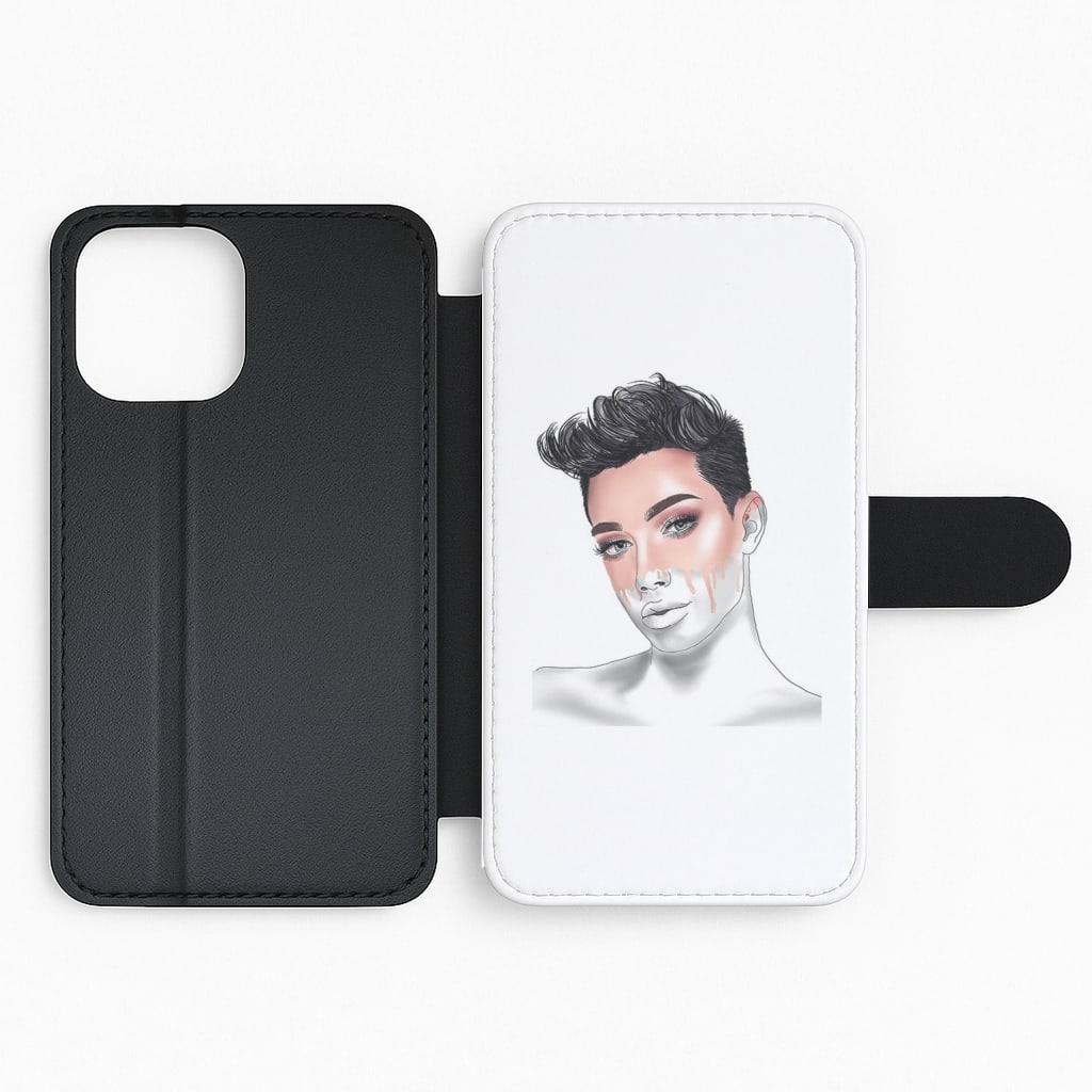 James Charles Sketch Flip Phone Case