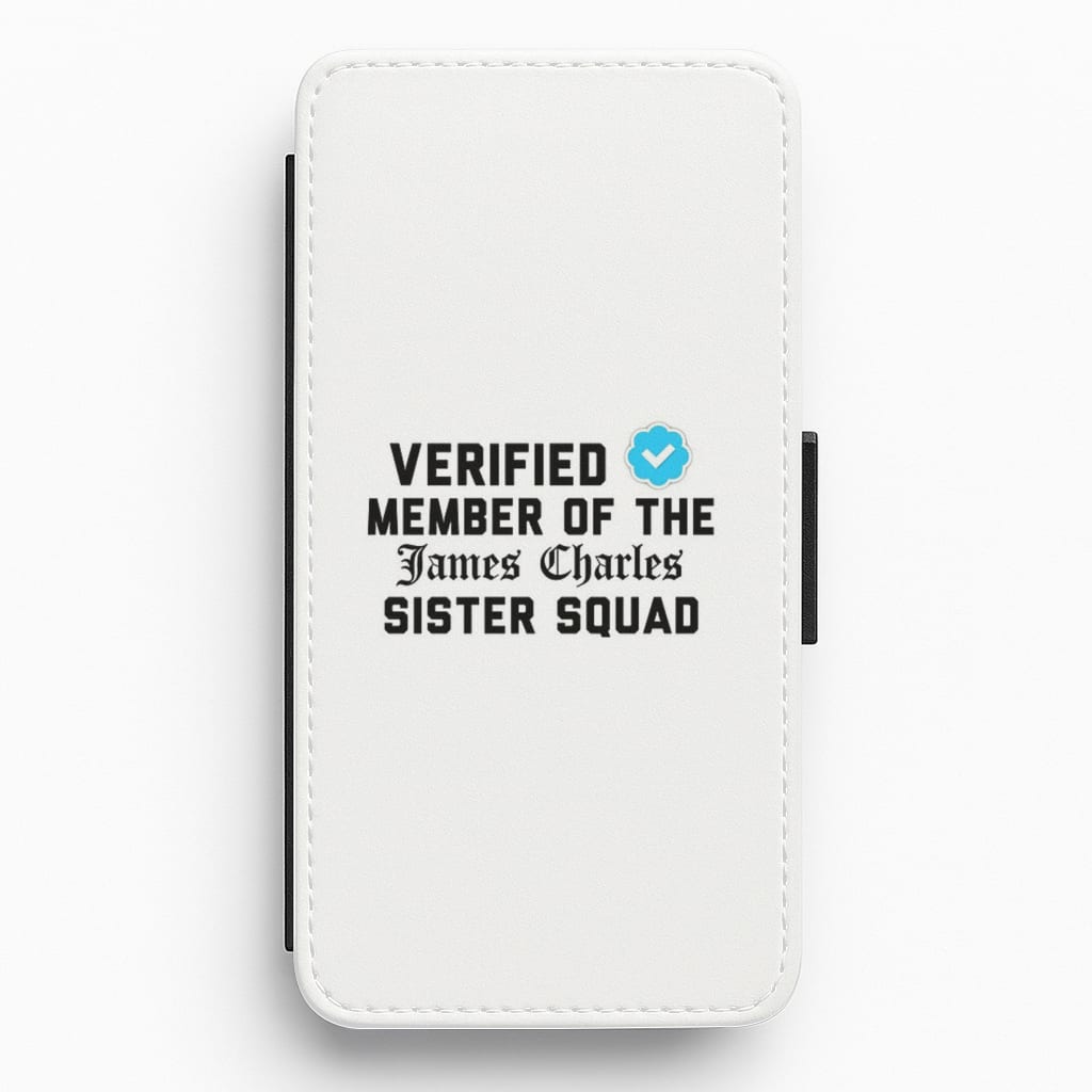 Verified Member Of the sister Squad - James Charles Flip / Wallet Phone Case