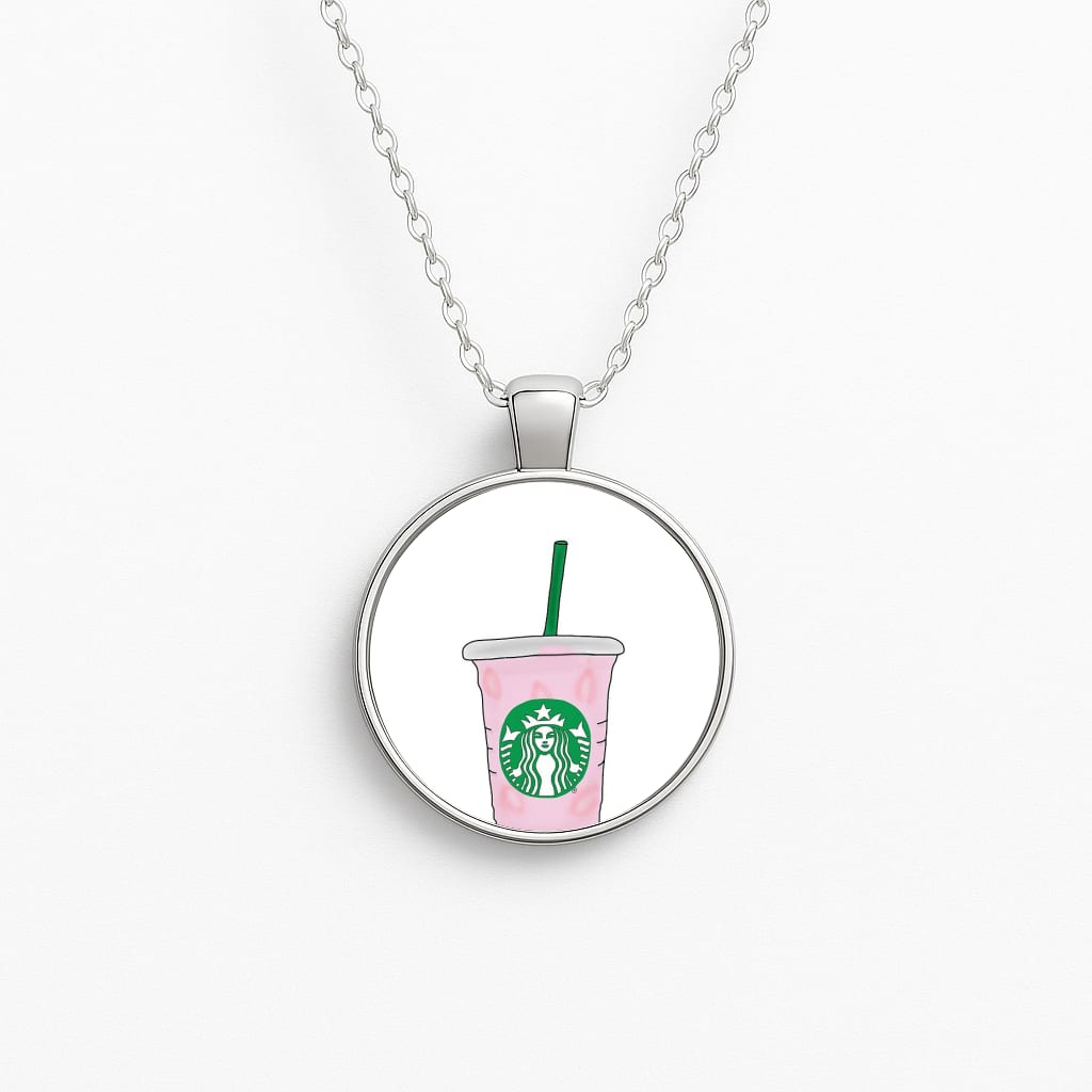 Coffee Pinkity Drinkity - James Charles Circle Necklace
