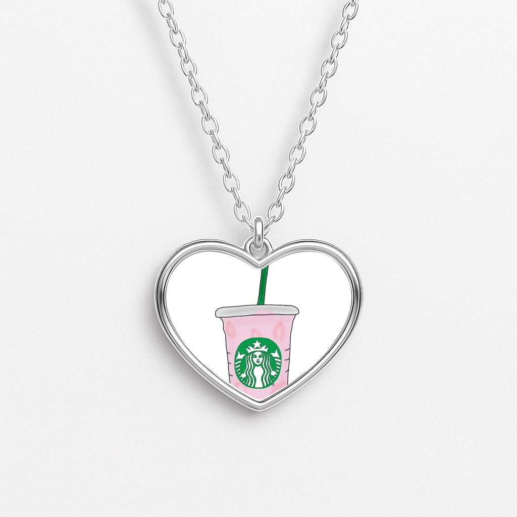 Coffee Pinkity Drinkity - James Charles Heart Necklace