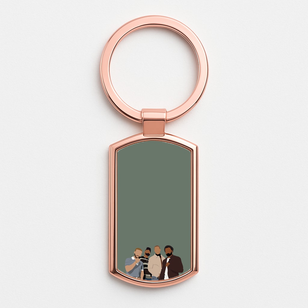 JLS Members Inspired Rose Gold Keyring