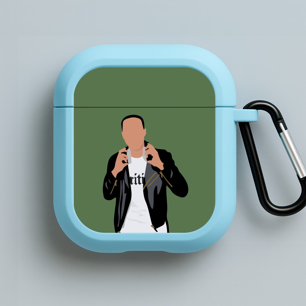 Marvin Humes Blue AirPods Case