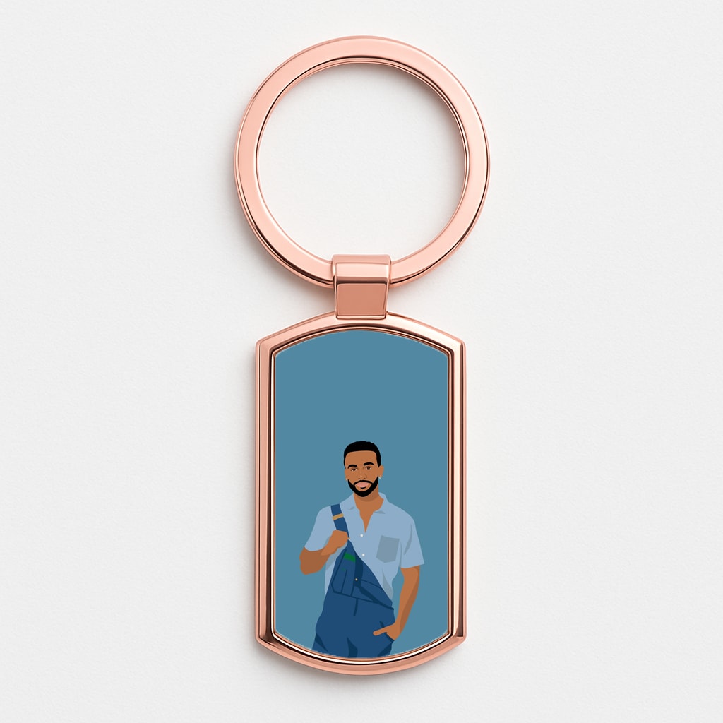 Aston Rose Gold Keyring