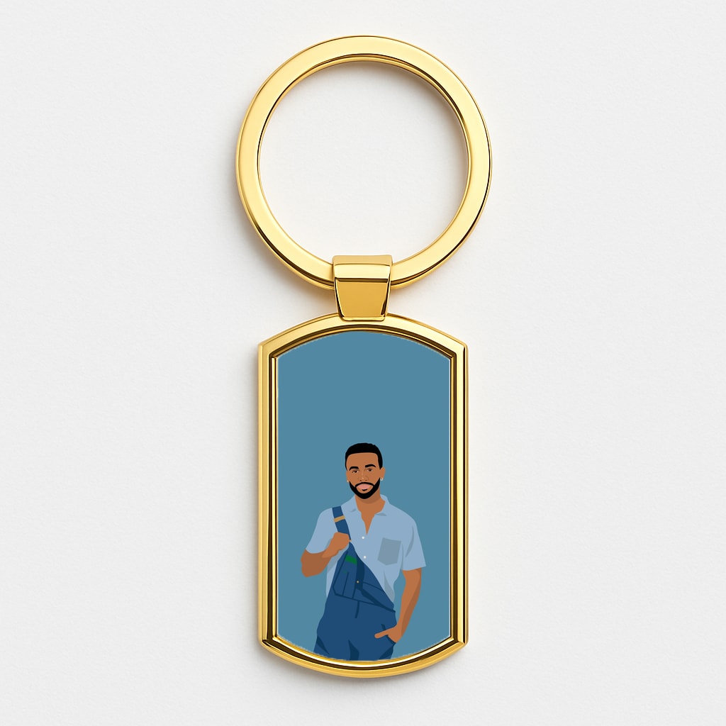 Aston Gold Keyring