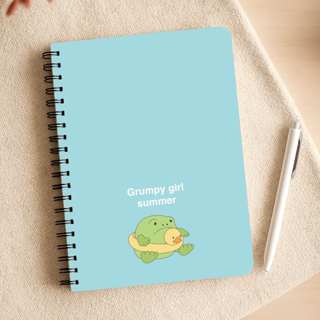 Grumpy Girl Summer - Plushy Notepad
