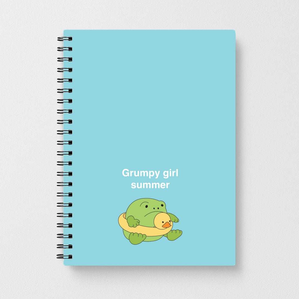 Grumpy Girl Summer - Plushy Notebook