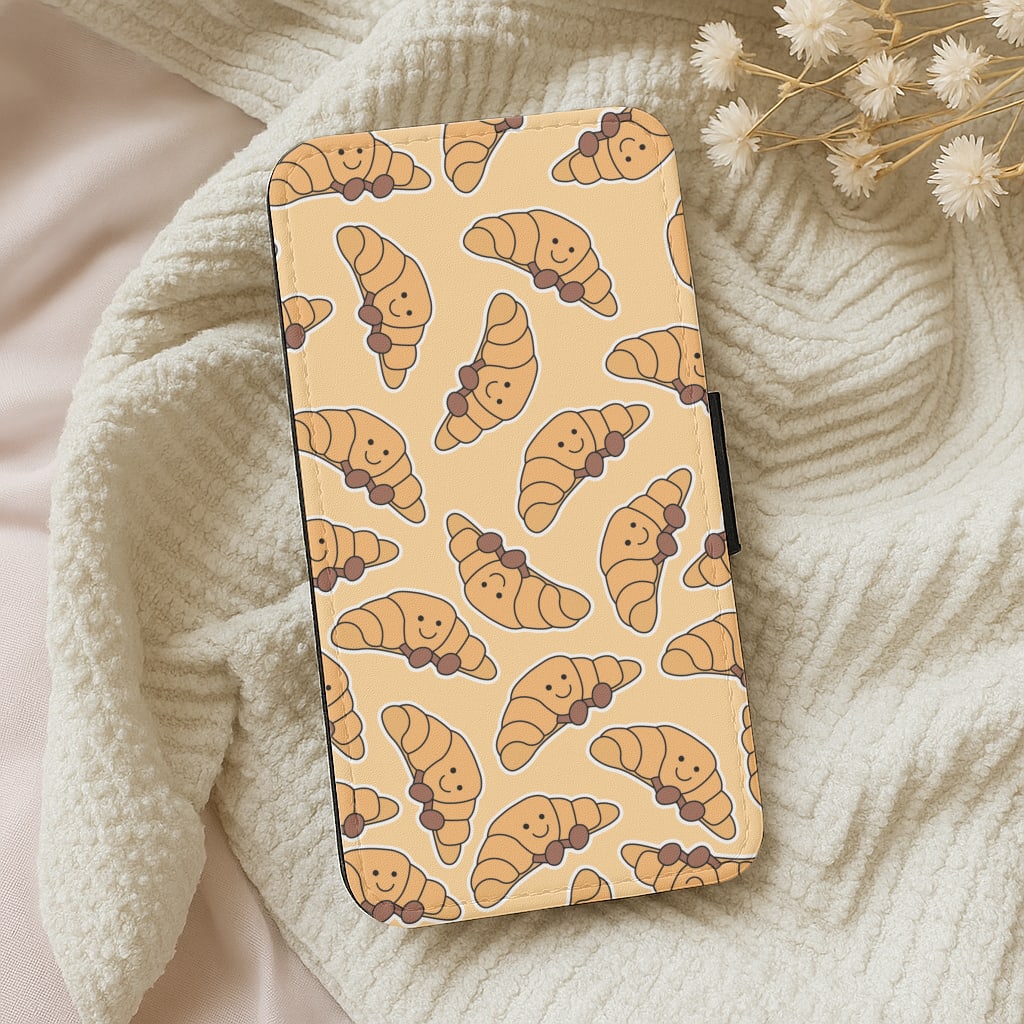 Croissant - Plushy Wallet Phone Case