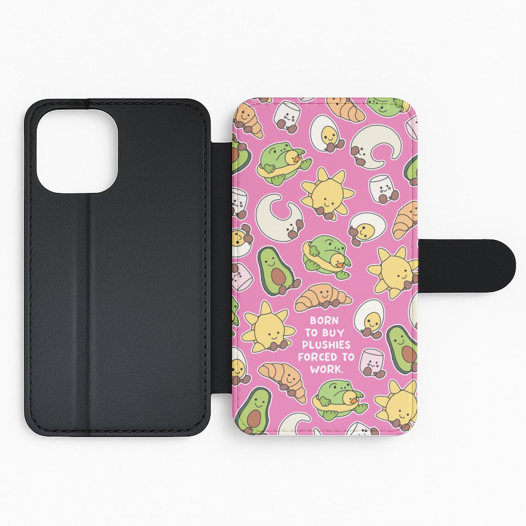 Born To Buy Plushy Flip Phone Case