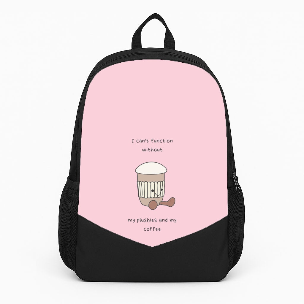Coffee - Plushy Large Backpack