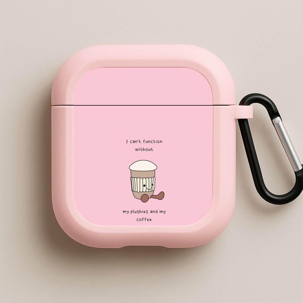 Coffee - Plushy Pink AirPods Case
