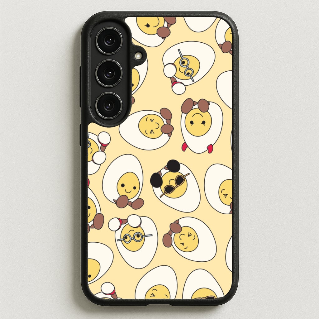 Egg Pattern - Plushy Phone Case for Galaxy S25FE