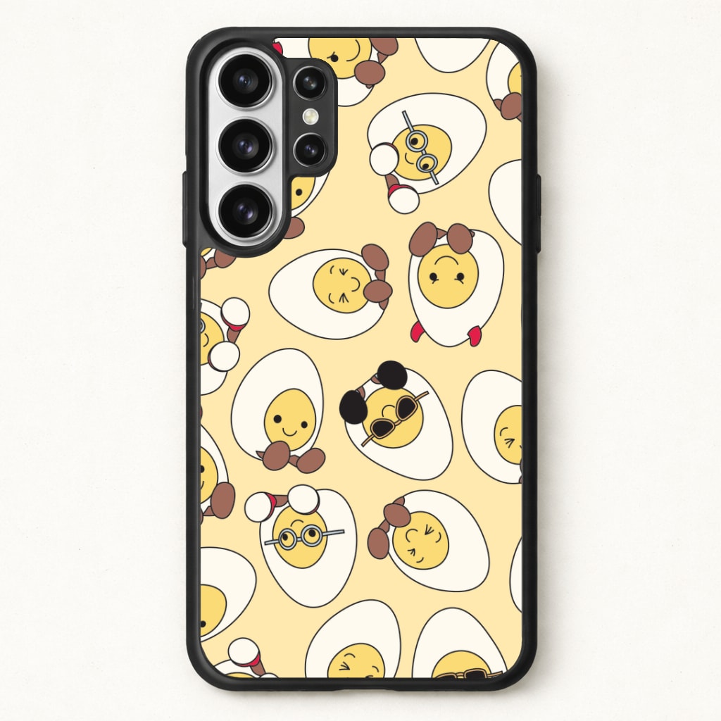 Egg Pattern - Plushy Phone Case for Galaxy S26 Ultra