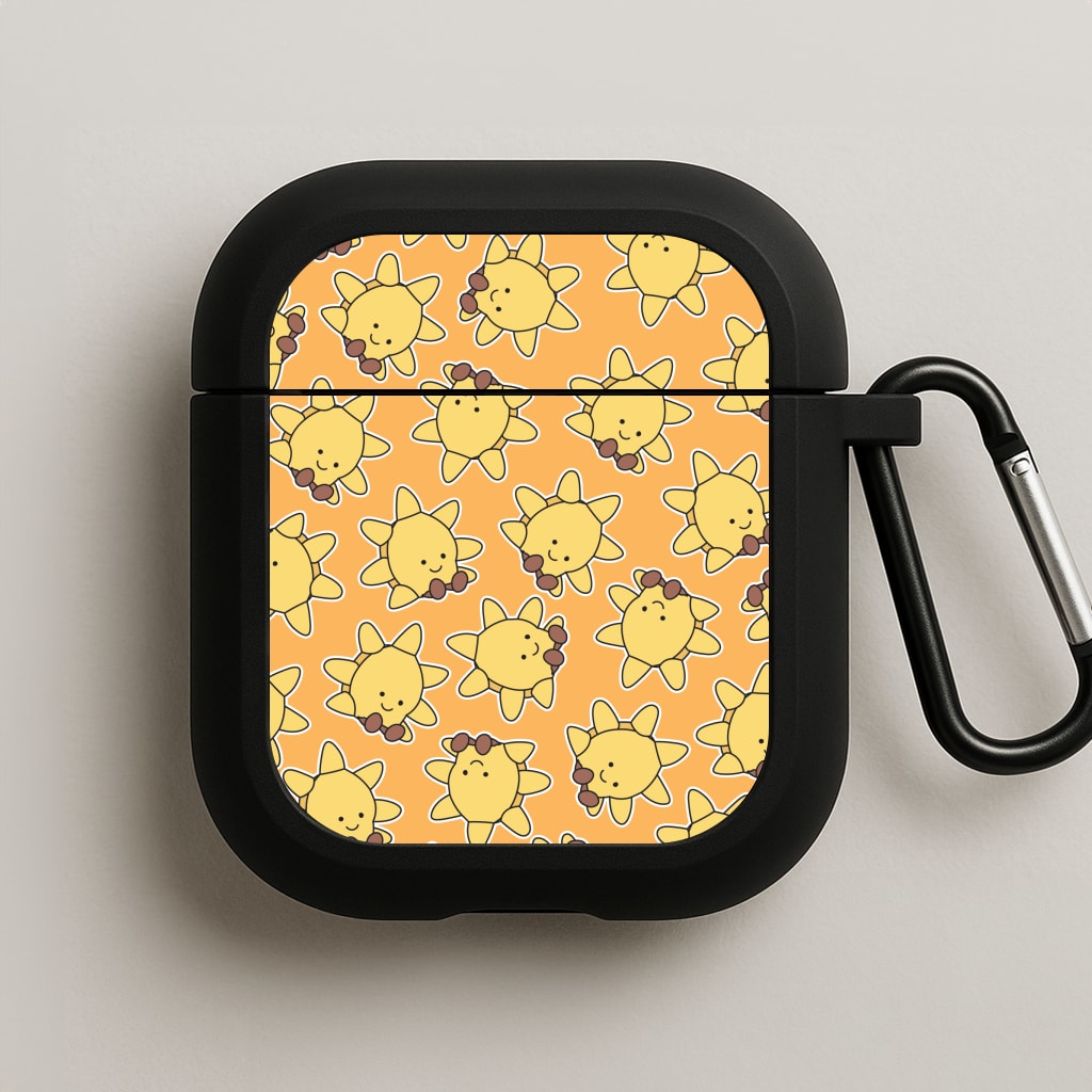 Sun Pattern - Plushy AirPods Case