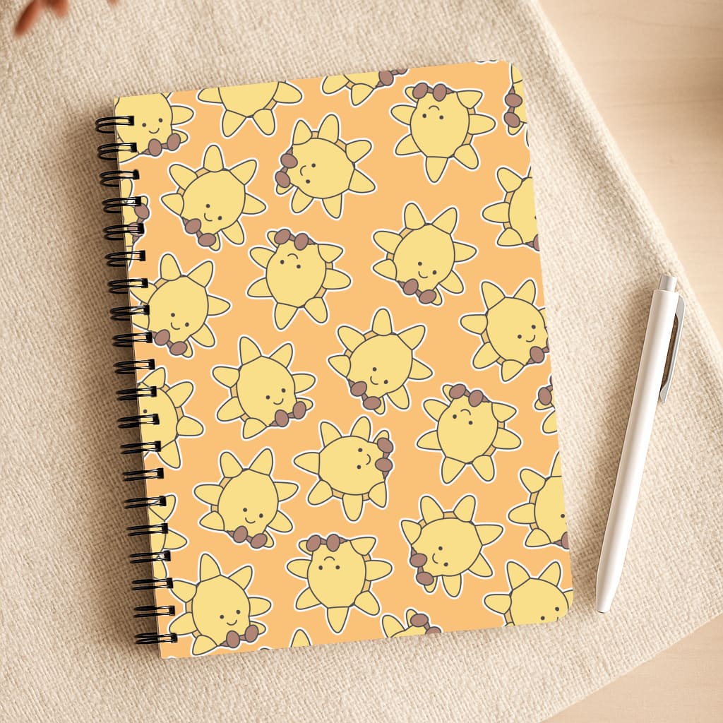 Sun Pattern - Plushy Notepad