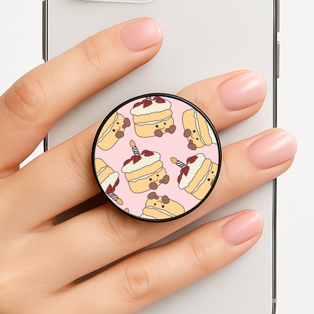 Cake Pattern - Plushy Phone Grip