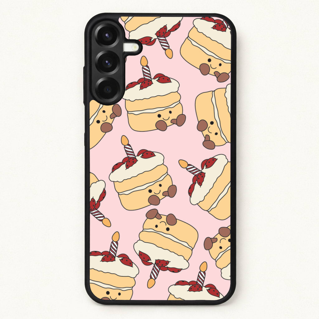Cake Pattern - Plushy Phone Case for Galaxy A57