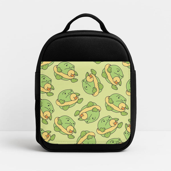 Frog Pattern - Plushy Insulated Lunchbox